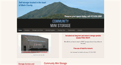 Desktop Screenshot of communityministorage.net